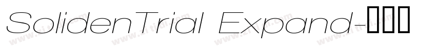 SolidenTrial Expand字体转换